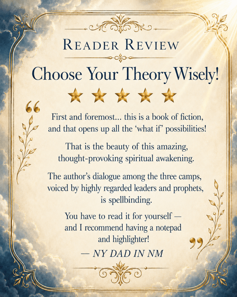 Five-star reader review by NY DAD IN NM titled Choose Your Theory Wisely!
